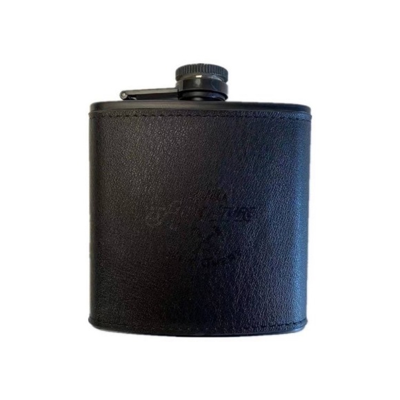 NEW Adventure is Out There Black on Black 6oz Flask Set - Picture 5 of 7